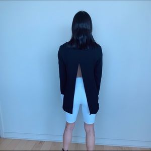 Saks Fifth Avenue Jackets & Coats - Saks 5th Open- black blazer with ruffle sleeve Saks Fifth Avenue Jackets & Coats - Saks 5th Open- black blazer with ruffle sleeve